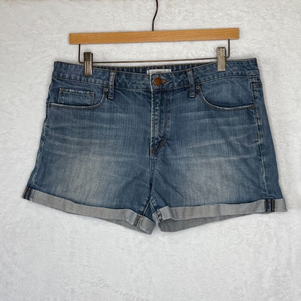 AOS Articles Of Society Women's Cuffed Denim Shorts Size 8 Madison Mid Rise
